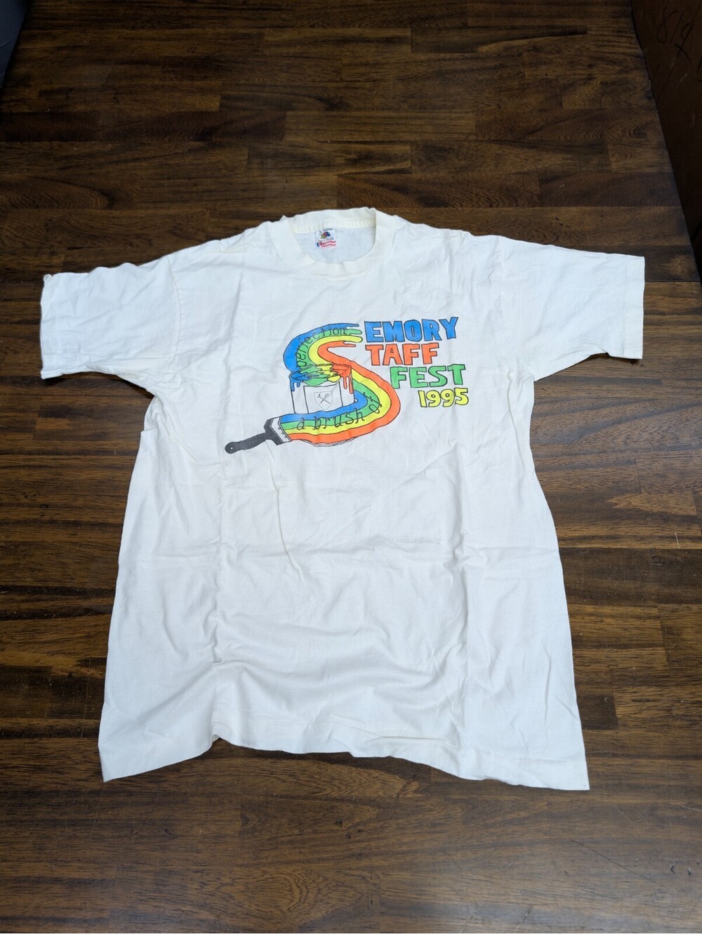 Emory University Staff Fest T Shirt L Fruit of the Loom